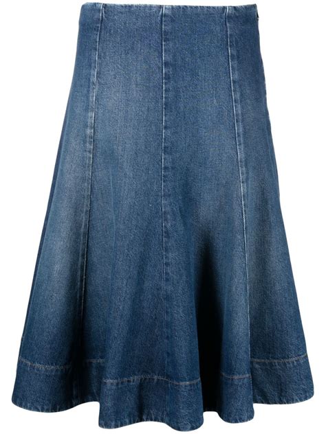 khaite denim skirt|khaite skirt farfetch.